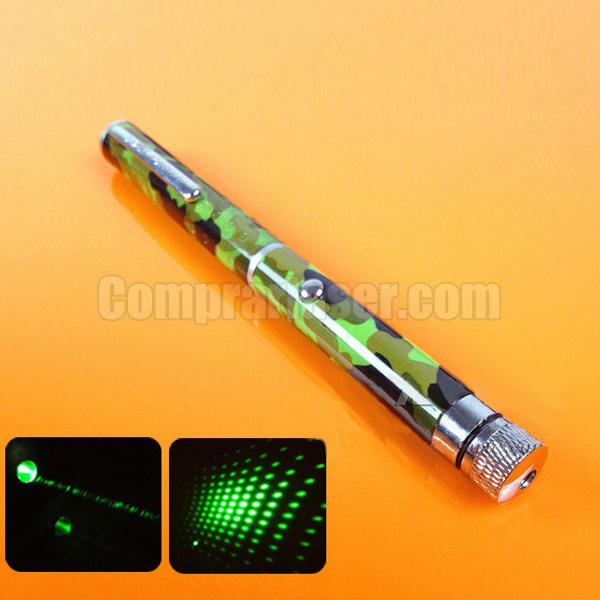 lápiz láser verde, 100mW, cabezales caleidoscópicos