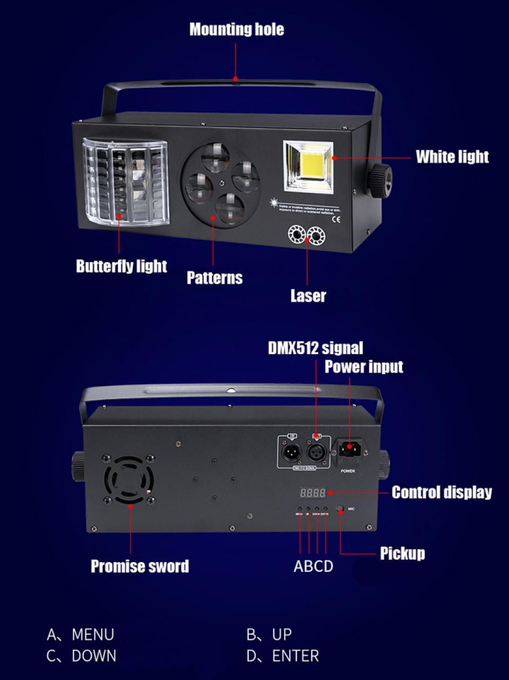 proyector laser multicolor profesional