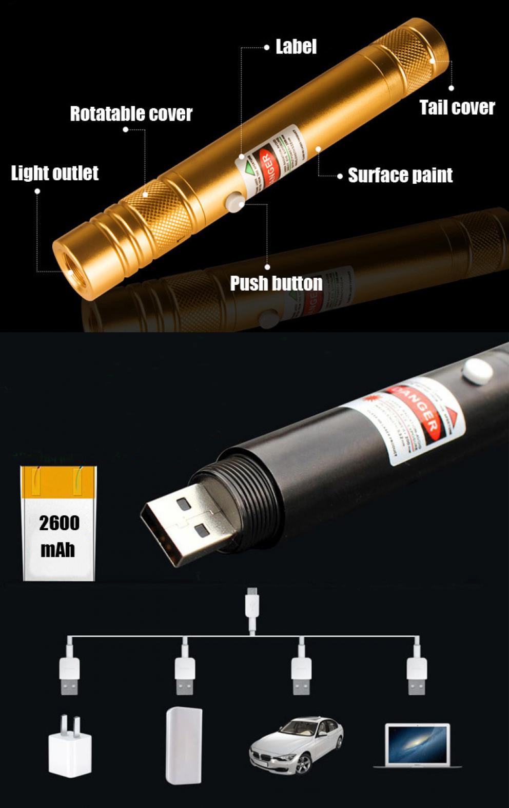 láser USB