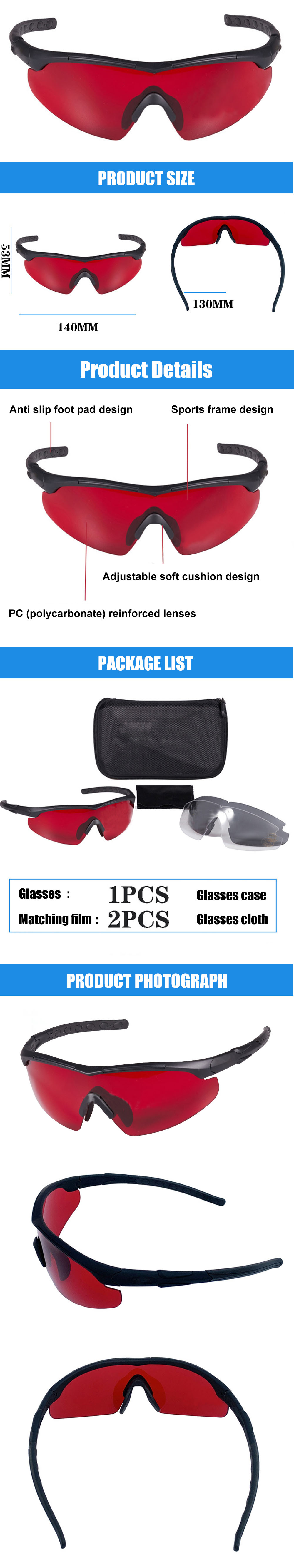 Gafas Militares para Láser Verde/Azul