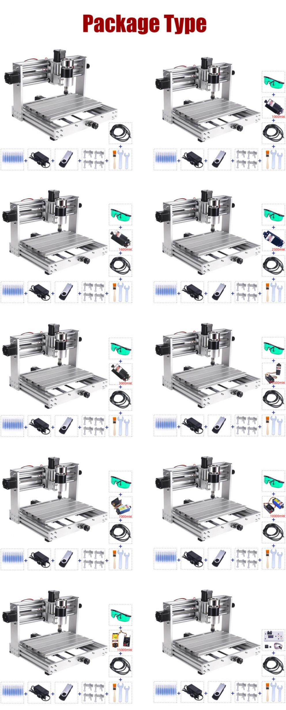 Grabador láser CNC de 3 ejes