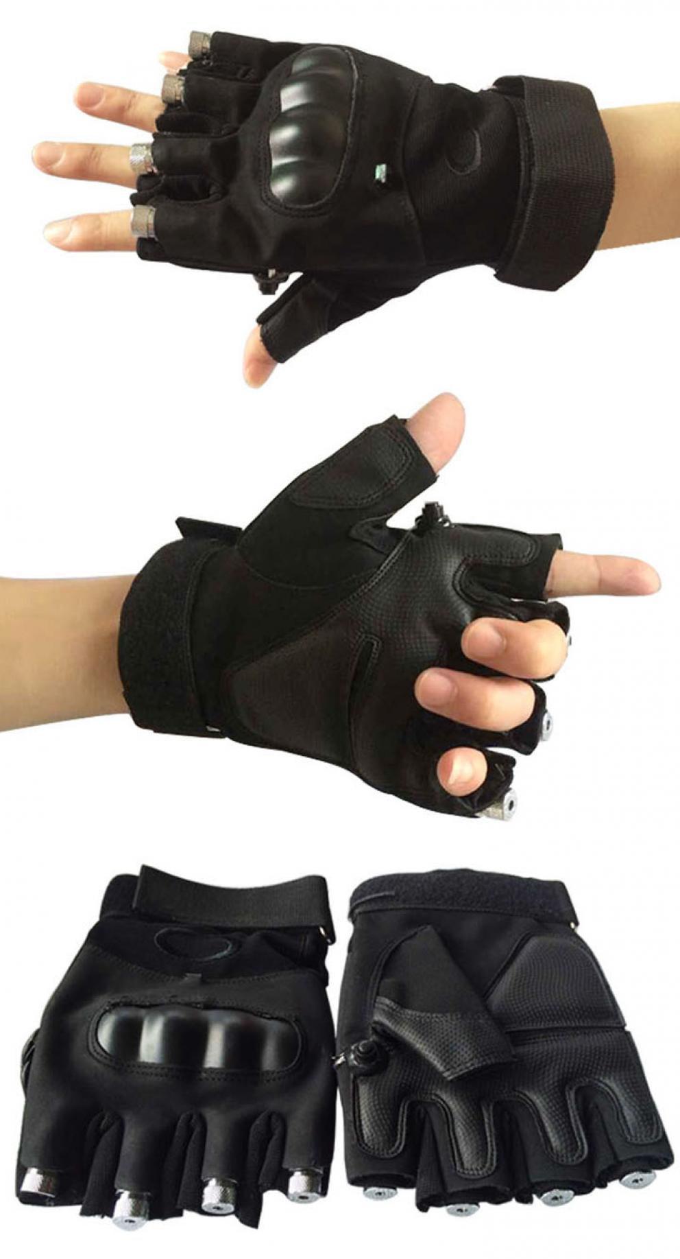 guantes de luz láser