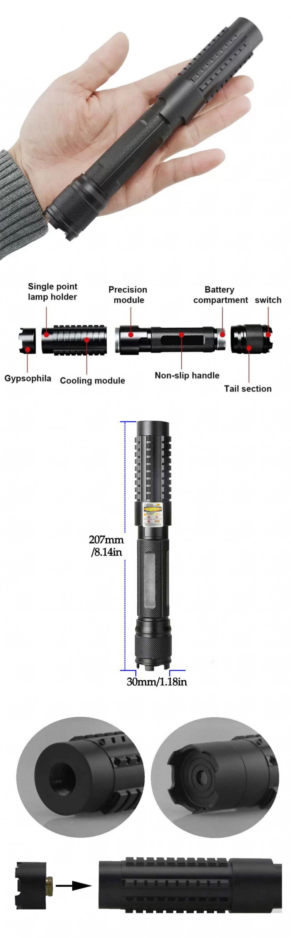 Puntero láser 593 nm 10 mW