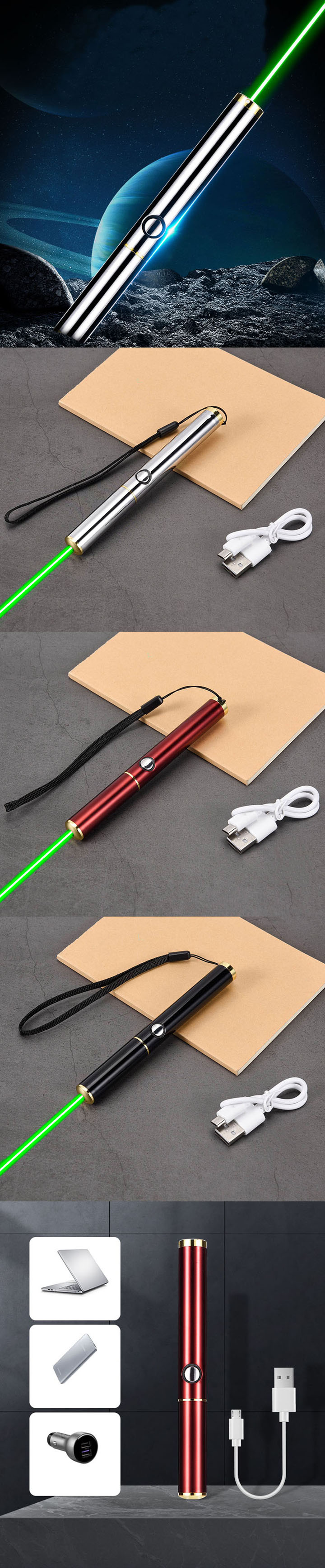 láser USB de luz verde