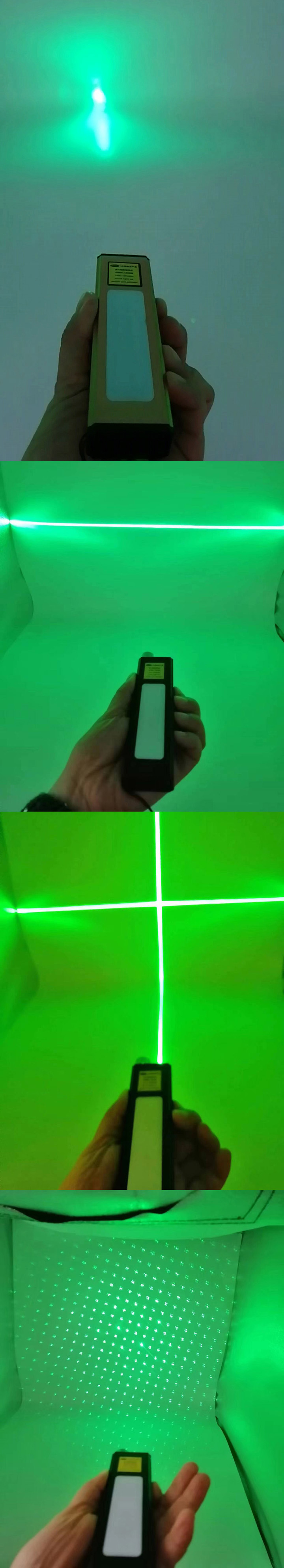 Linterna LED con puntero láser verde