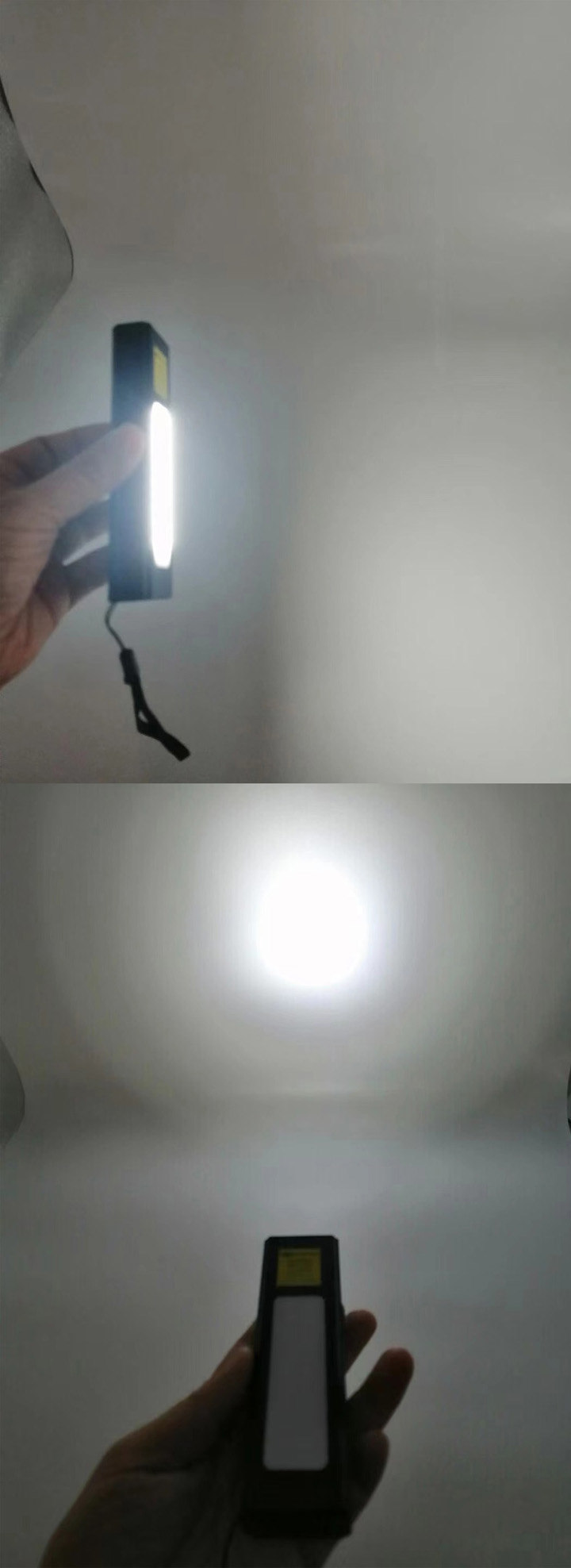 linterna LED con láser