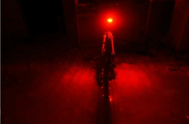 luz trasera laser para bicicleta