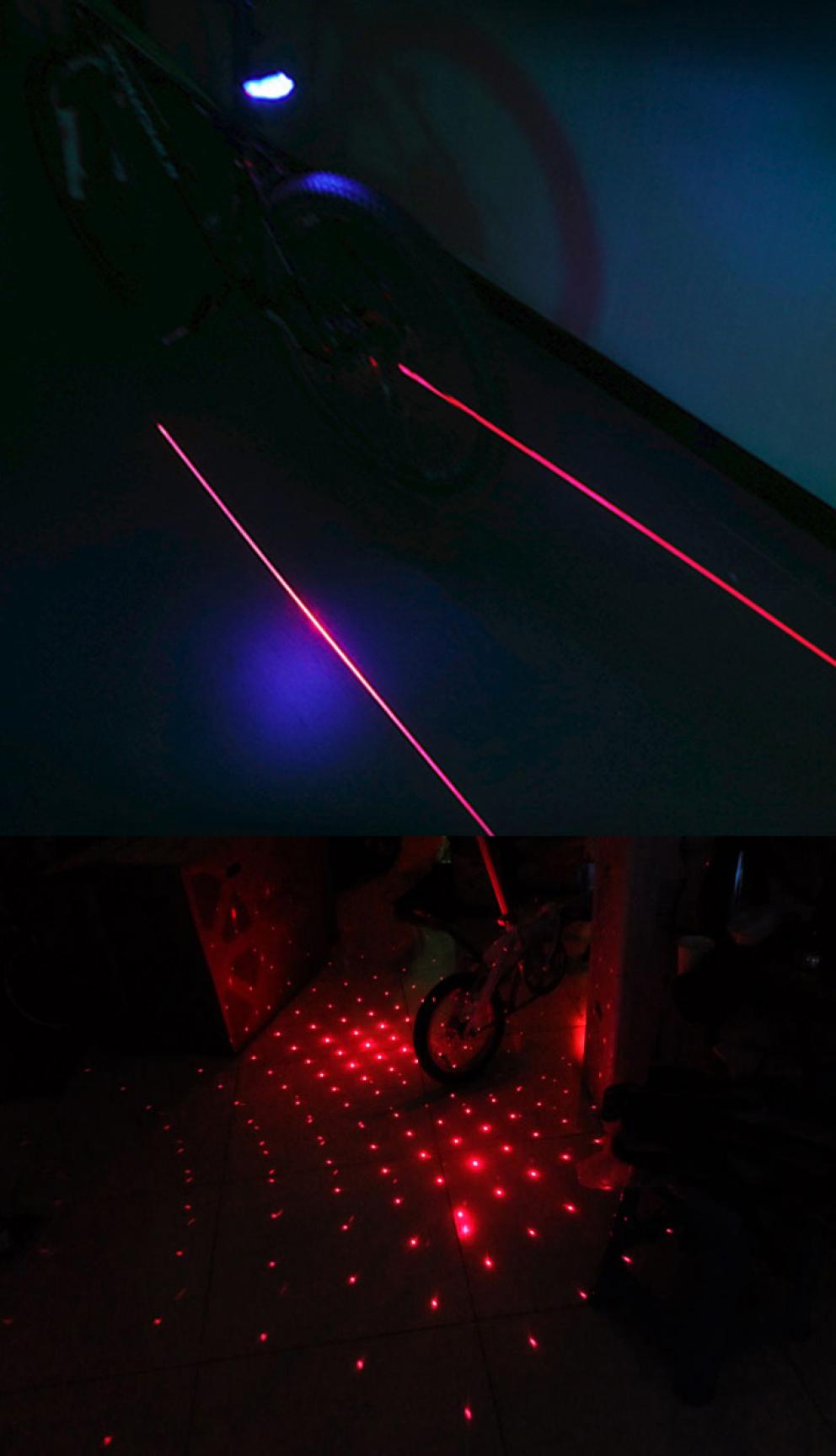 luz laser led para bicicleta