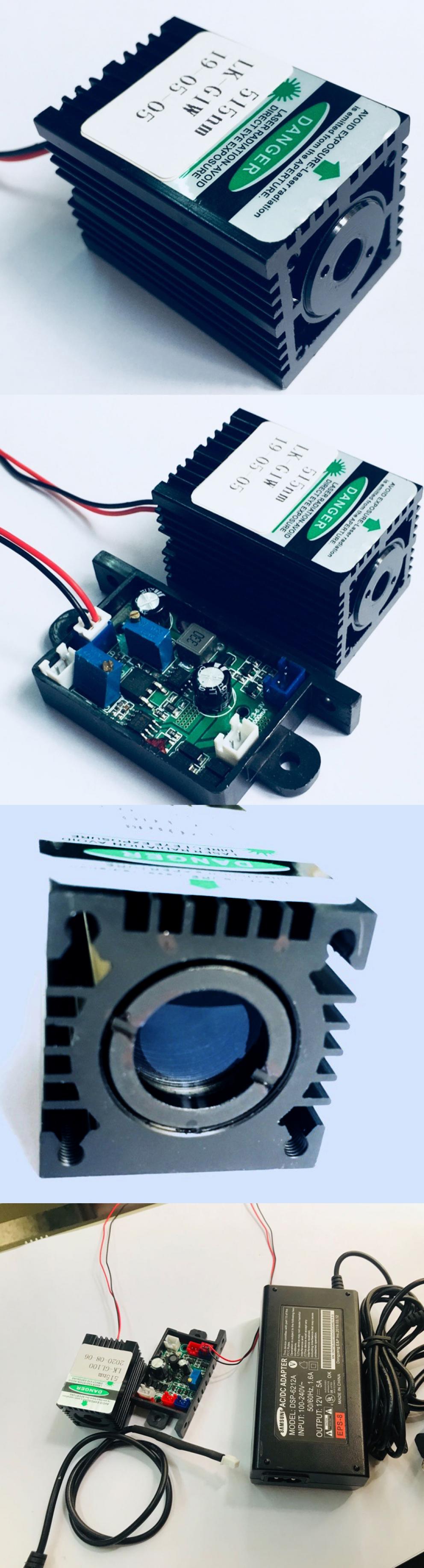 módulo láser 515nm 100mW