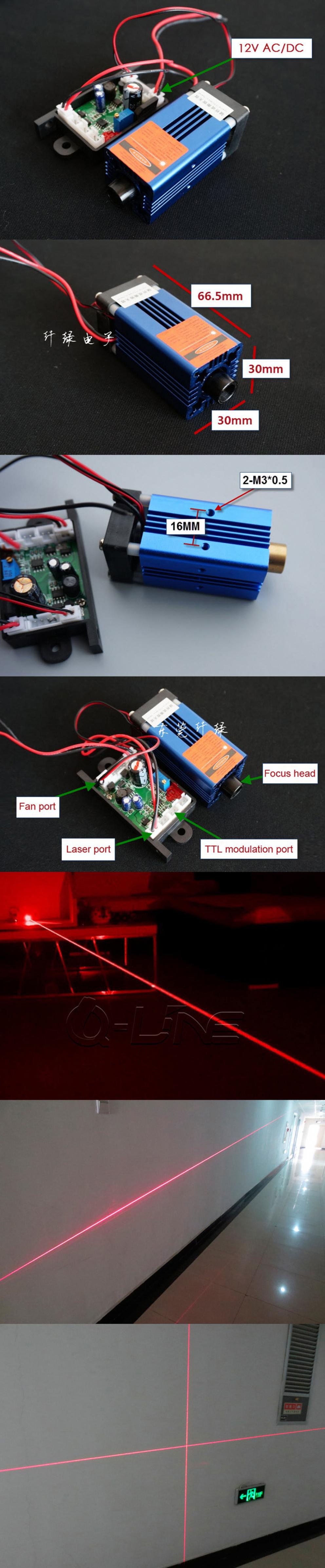 módulo láser de luz roja