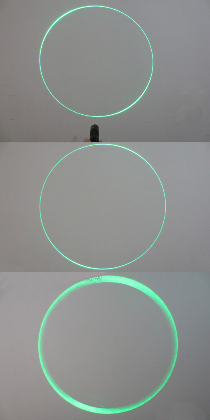 módulo láser verde circular
