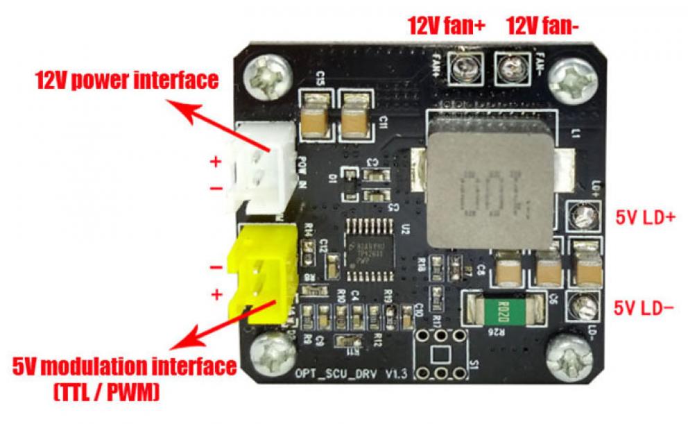 módulo láser 445nm potente