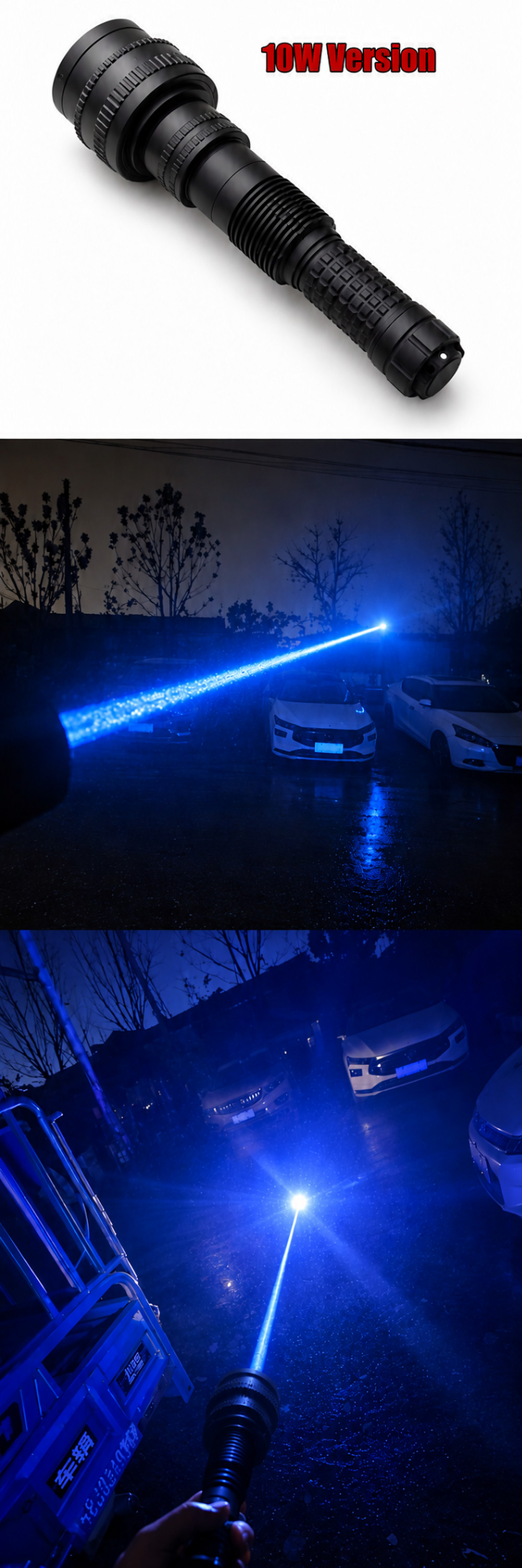 Puntero láser azul potente de 10000mW