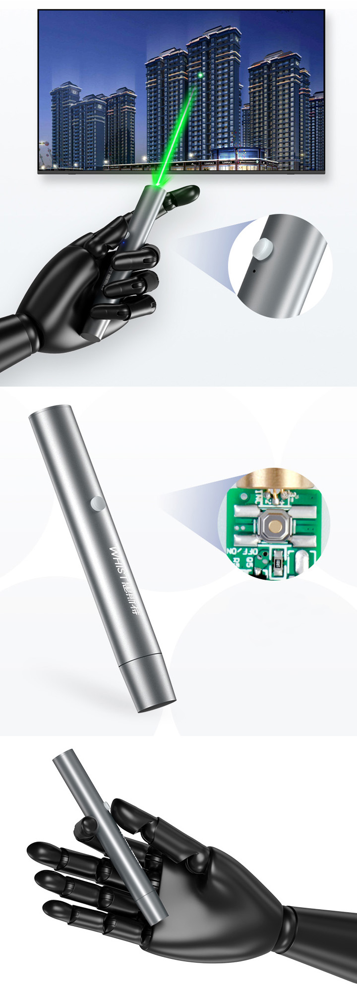 puntero laser verde USB