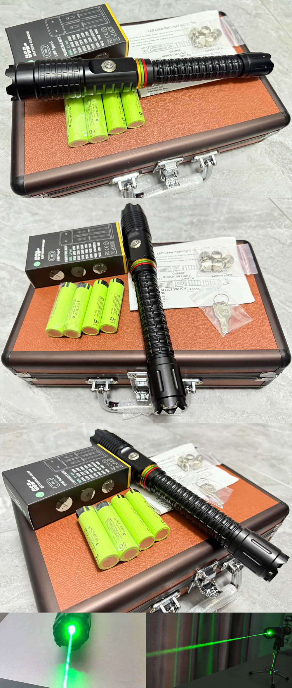 Puntero láser verde 500mW/1000mW