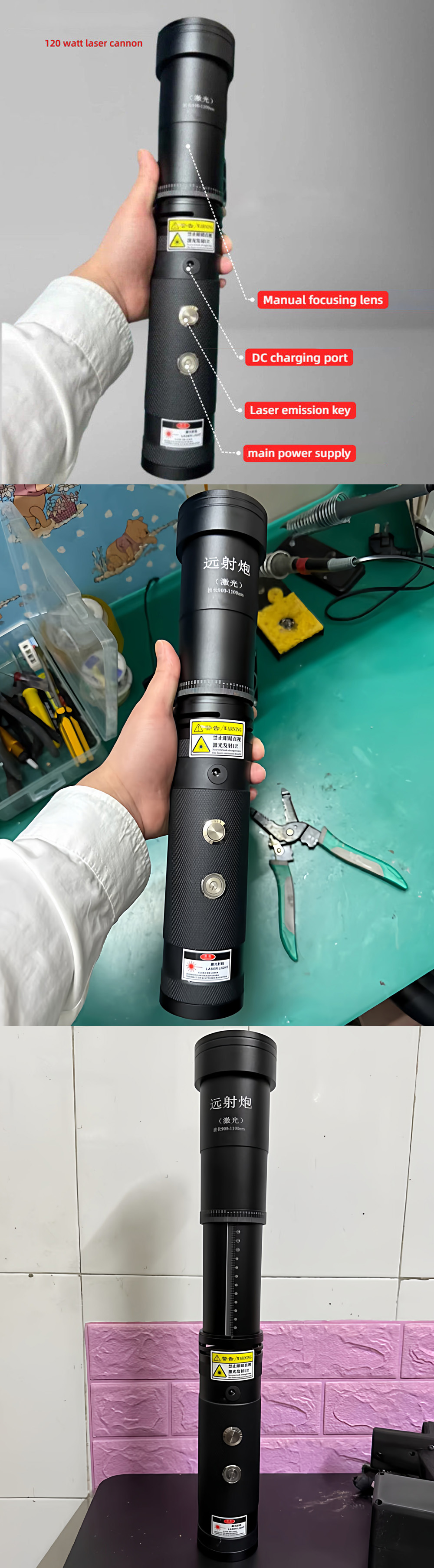 el quemador láser portátil más potente