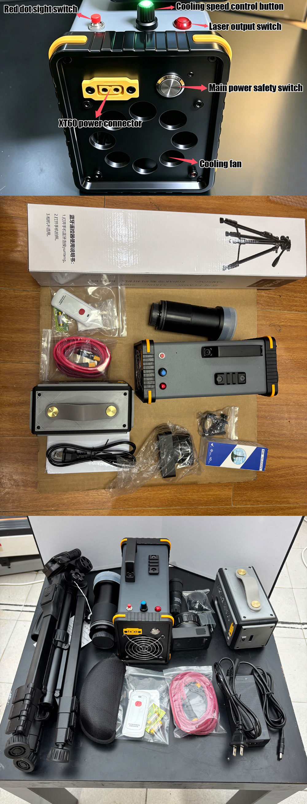 Quemador láser potente