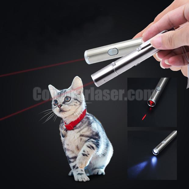 Lámpara láser LED rojo / violeta USB para gatos más barata
