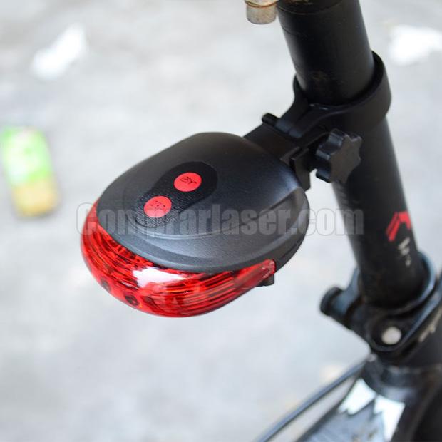 luz láser trasera bicicleta, LED