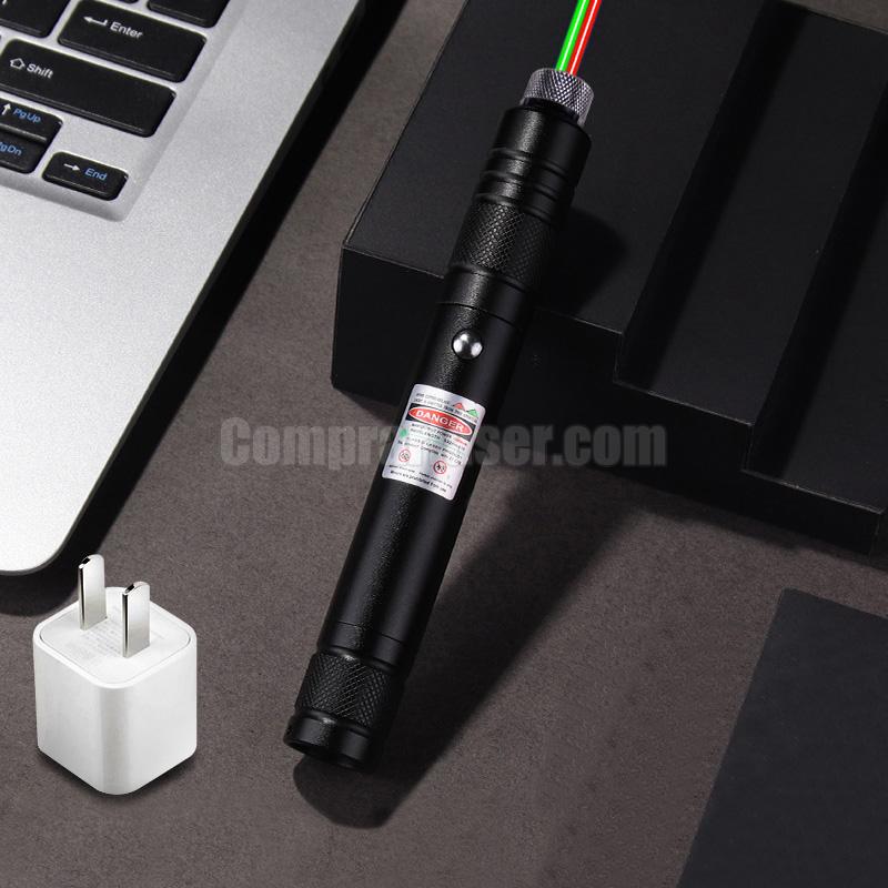 puntero láser dos colores, USB