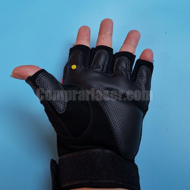 guantes láser verdes