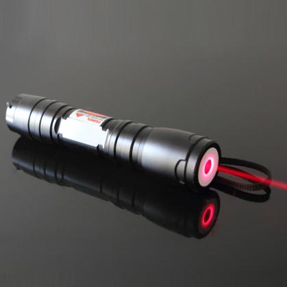Puntero láser 650nm rojo de 200mW con 2 baterías recargables