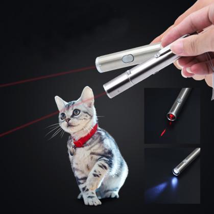 Lámpara láser LED rojo / violeta USB para gatos más barata