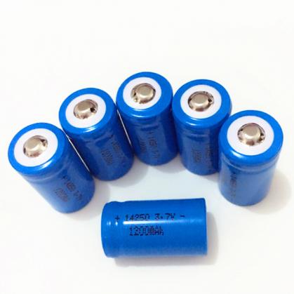 Batería 14250 de litio recargable 500mAh 3.7V