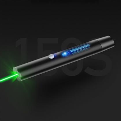 Puntero láser verde 150mW recargable USB con peso ligero