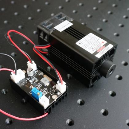 Módulo láser cian 488nm 100mW 12V con control TTL