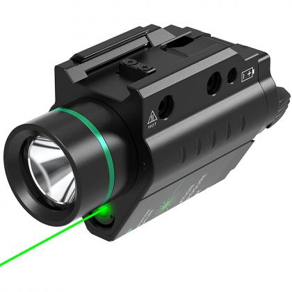 Mira láser verde 520nm / roja 650nm con luz táctica