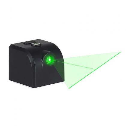 Nivel láser verde pequeño y recargable USB punto/línea/cruz