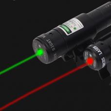 Mira láser verde barata y impermeable para pistola (11mm - 21mm)