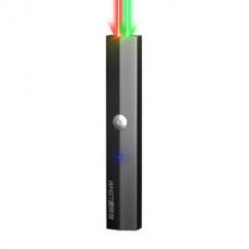 Puntero láser bicolor recargable USB verde / rojo 100mW