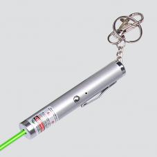 Mini lápiz láser verde USB 5-100mW con llavero
