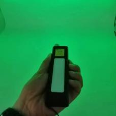 Puntero láser verde USB 520nm 100mW con linterna LED